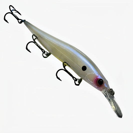 The French Pearl FC is the missing link in the French Pearl jerkbait market. It combines the classic colors and orange belly with an addition of colors we think have been missing 