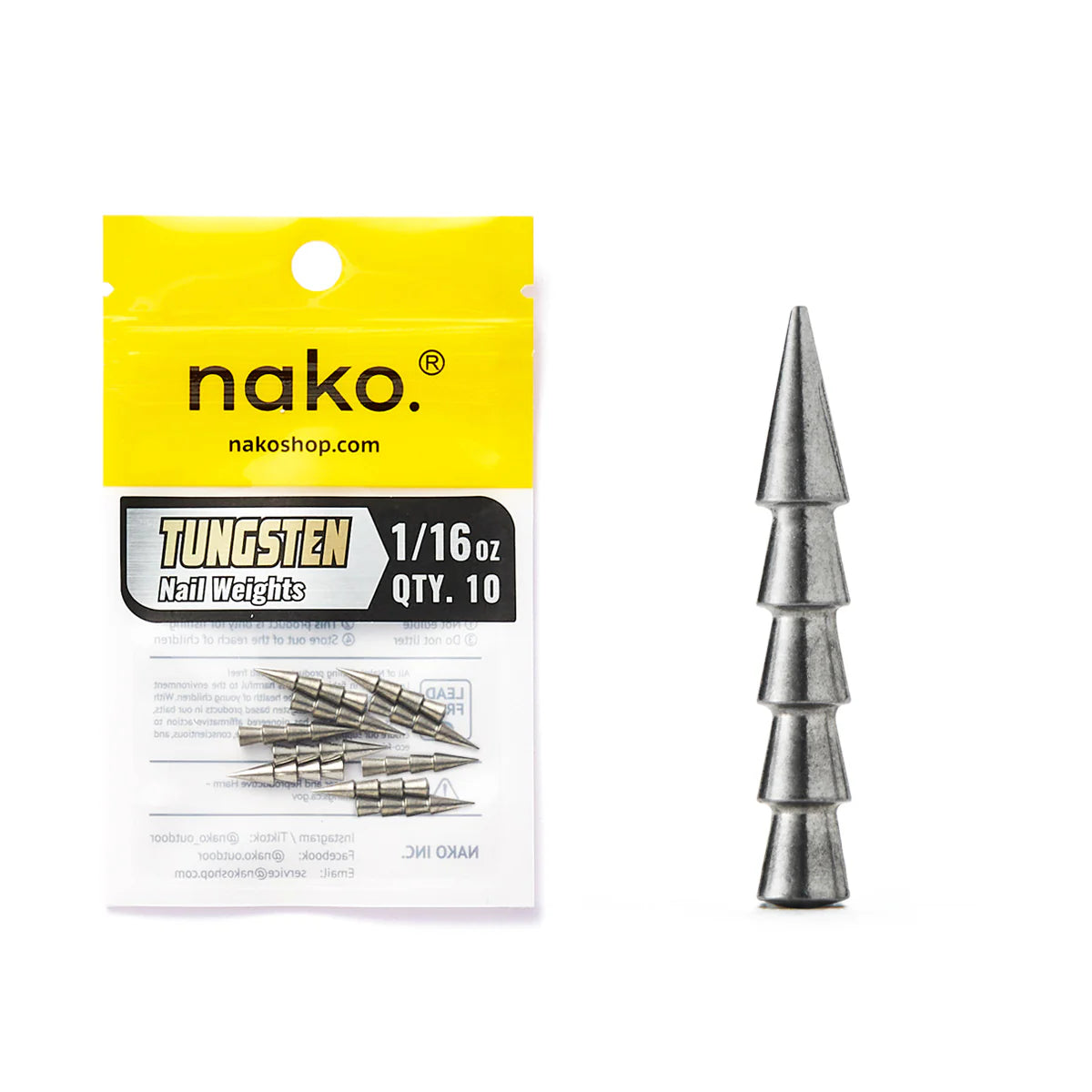 Nako Tungsten Nail Weights