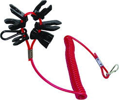 BOAT Kill Switch coiled uni lanyard /7Keys
